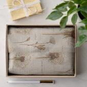 Ouderwetse botanische bloempatroon (10) tissuepapier (Geschenk)