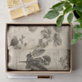 Ouderwetse botanische bloempatroon (11) tissuepapier (Geschenk)