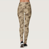 Ouderwetse botanische bloempatroon (1) leggings (Achterkant)