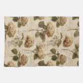 Ouderwetse botanische bloempatroon (1) theedoek (Horizontaal)