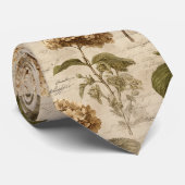 Ouderwetse botanische bloempatroon (2) stropdas (Opgerold)