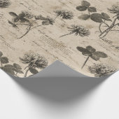 Ouderwetse botanische bloempatroon (3) cadeaupapier (Hoek)