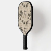 Ouderwetse botanische bloempatroon (3) pickleball paddle (Links)