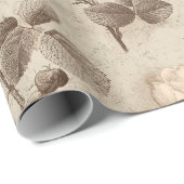 Ouderwetse botanische bloempatroon (5) cadeaupapier (Rol Hoek)