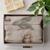 Ouderwetse botanische bloempatroon (6) tissuepapier (Geschenk)