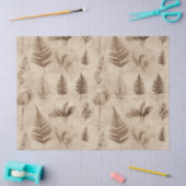 Ouderwetse botanische bloempatroon (7) tissuepapier (Craft)