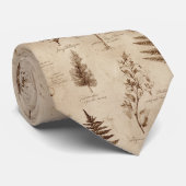 Ouderwetse botanische bloempatroon (8) stropdas (Opgerold)