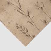 Ouderwetse botanische bloempatroon (9) tissuepapier (Detail)