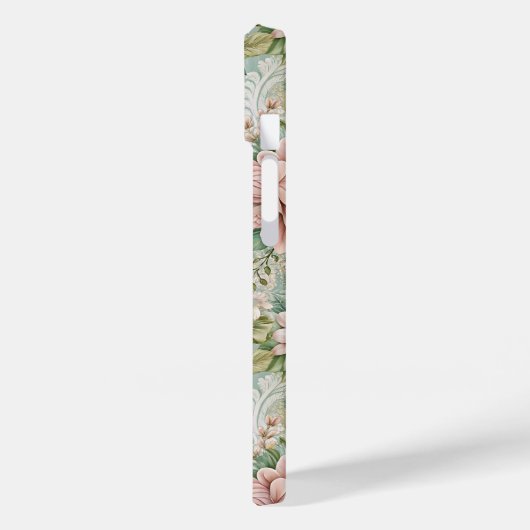 Ouderwetse botanische illustraties, Meisjesachtig Case-Mate iPhone Case (Achterkant / Links)