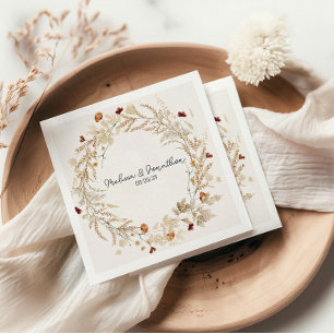 Ouderwetse botanische kleine bloemen romantische t servet