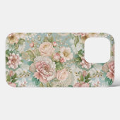Ouderwetse Botanische, Meisjesachtig Case-Mate iPhone Case (Achterkant (horizontaal))