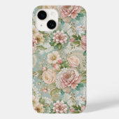 Ouderwetse Botanische, Meisjesachtig Case-Mate iPhone Case (Achterkant)