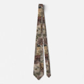 Ouderwetse botanische patchwork rustiek (1) stropdas (Voorkant)