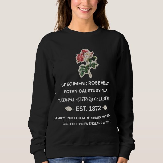 Ouderwetse Botanische Rozen Sfeer Trui (Voorkant)