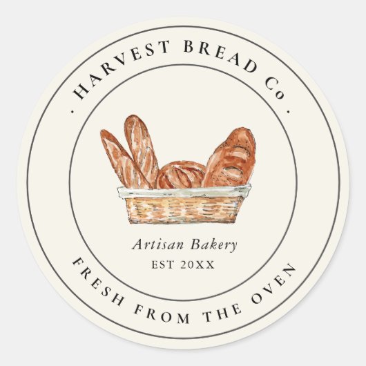 Ouderwetse brood bakkerij Label (Voorkant)