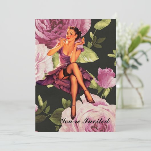 Ouderwetse Bruilofts Bruidsshower Jonggezellenfees Kaart (Staand voorkant)