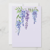 Ouderwetse Bruiloftsborrel met Bloemenschildering  Kaart (Achterkant)