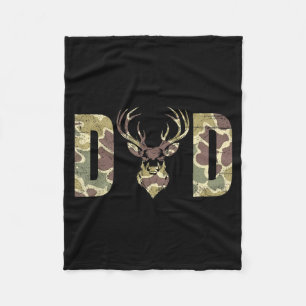 Ouderwetse Camouflage Papa Jachtontwerp Fleece Deken