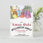 OUDERWETSE CAROLERS XMAS GALA UITNODIGING (Staand voorkant)