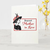Ouderwetse Charme Moederkaart Kaart (Gele Bloem)
