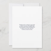 Ouderwetse  Cherub Angels Dank je wel Bedankkaart (Achterkant)