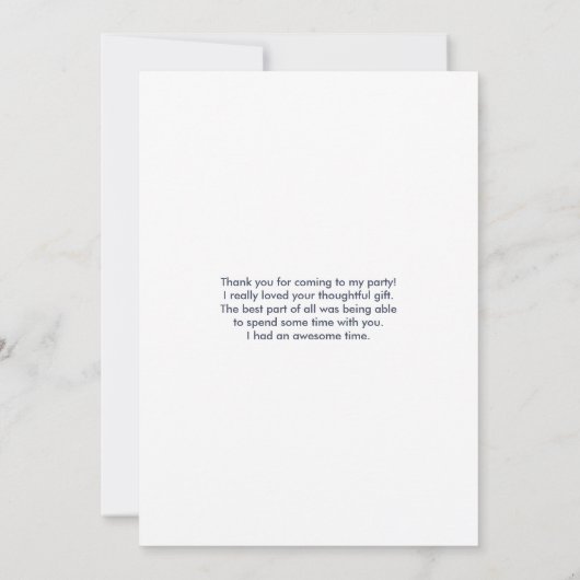 Ouderwetse Cherub Angels Dank je wel Bedankkaart (Achterkant)