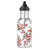Ouderwetse Chic Vervallen Meisjesachtige Bloemen Waterfles (Rechts)
