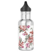 Ouderwetse Chic Vervallen Meisjesachtige Bloemen Waterfles (Links)