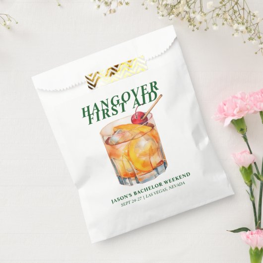 Ouderwetse Cocktail Bachelor Hangover Kit Bedankzakje (Gezegeld)