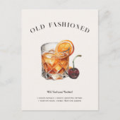 Ouderwetse cocktail recept | Whisky Art Briefkaart (Voorkant)
