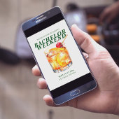 Ouderwetse cocktail vrijgezellenweekend kaart