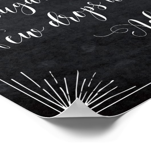 ouderwetse cocktail whiskey bruiloft poster (Hoek)