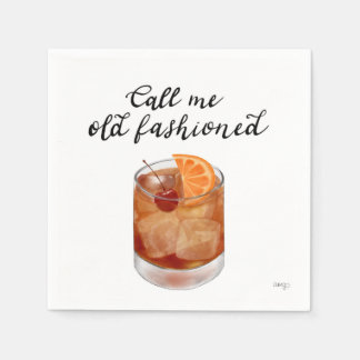 Ouderwetse cocktailservetten servet