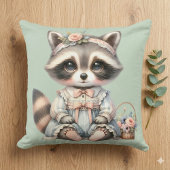 Ouderwetse Cottagecore Wasbeervlek Pasteltinten Kussen