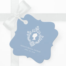 Ouderwetse Crest Regency lichtblauwe bruidsdouche