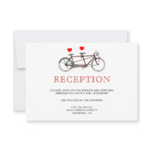 Ouderwetse Cute Tandem Fiets Ontvangst