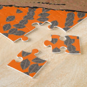 Ouderwetse dame in wit vogelnest blad legpuzzel (Zijkant)
