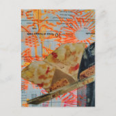 Ouderwetse dessert mixed media collage briefkaart (Voorkant)