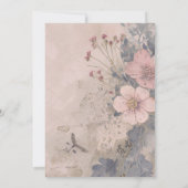 ouderwetse diamanten bruiloft foto kaart (Achterkant)