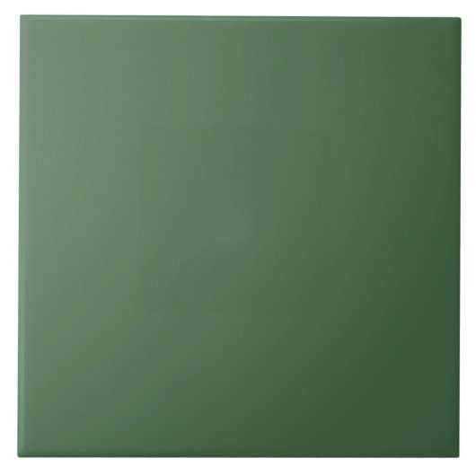 Ouderwetse diep donker verzadigd groen retro tegeltje (Voorkant)