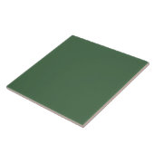 Ouderwetse diep donker verzadigd groen retro tegeltje (Zijkant)