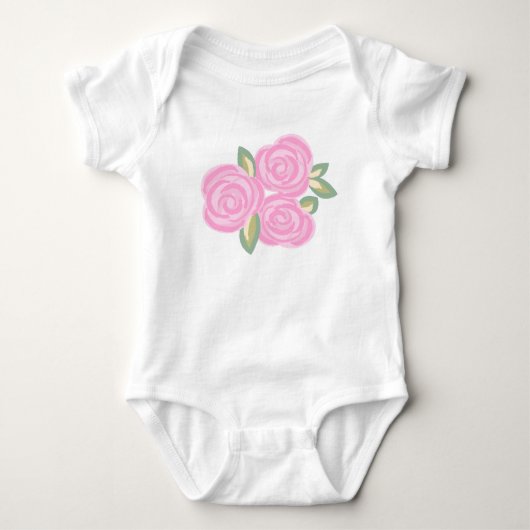 Ouderwetse donkerpaarse bloemen romper (Voorkant)
