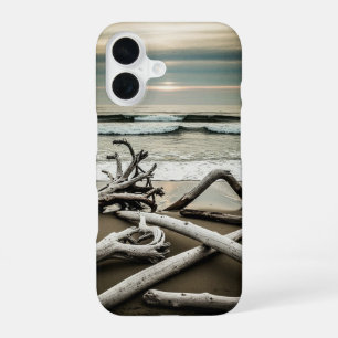 Ouderwetse Drijfhoutkust iPhone 16 Hoesje