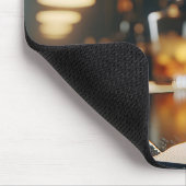 Ouderwetse Drink op een bar Muismat (Hoek)