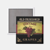 Ouderwetse druiven  magneet (Voorkant / Achterkant)