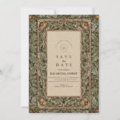 Ouderwetse Eikel Rustieke Bruiloft Save The Date (Voorkant)