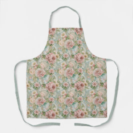 Ouderwetse Elegante Botanische Stijl Schort