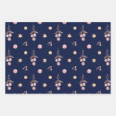 Ouderwetse Elegante Kerstbellen Patronen Inpakpapier Vel (Voorkant)