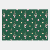 Ouderwetse Elegante Kerstbellen Patronen Inpakpapier Vel (Voorkant 3)