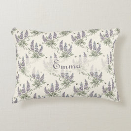 Ouderwetse Elegante Lupine & Bijen Botanisch Patro Accent Kussen